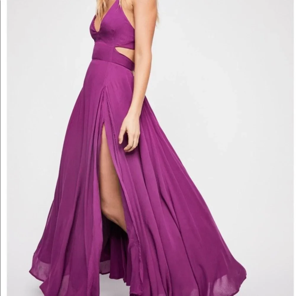 Free People Lille Maxi Dress in Purple - Picture 5 of 6